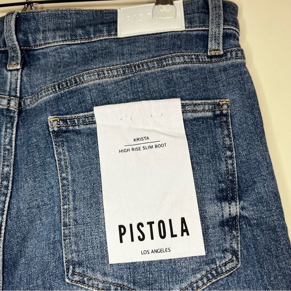 NWT PISTOLA Krista High Rise Slim Bootcut Jeans in Vibrant - Picture 10 of 11
